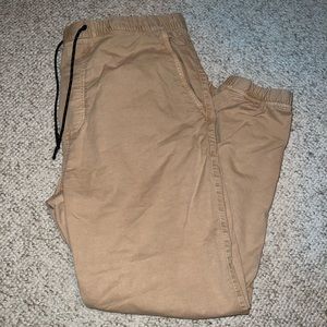 American Eagle Men’s Joggers Tan | Large